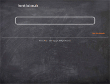 Tablet Screenshot of horst-kaiser.de